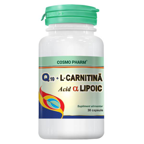 Q10 + L-carnitina + Acid alfa lipoic Cosmo Pharm - 30 capsule